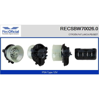Ventilatore da cabina RECOFICIAL RECSBW70026.0
