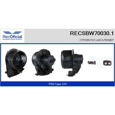 Ventilatore da cabina UFFICIALE RECSBW70030.1