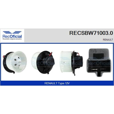 Ventilatore da cabina RECOFICIAL RECSBW71003.0