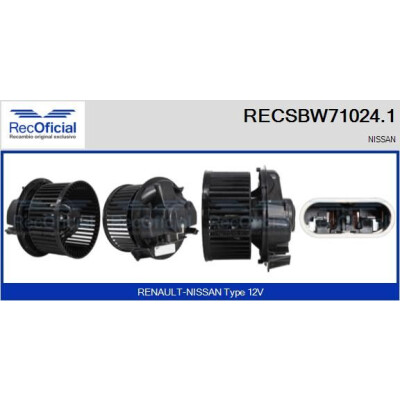 Ventilatore da cabina RECOFICIAL RECSBW71024.1