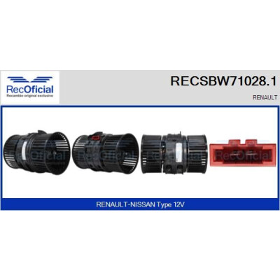 Ventilatore da cabina RECOFICIAL RECSBW71028.1