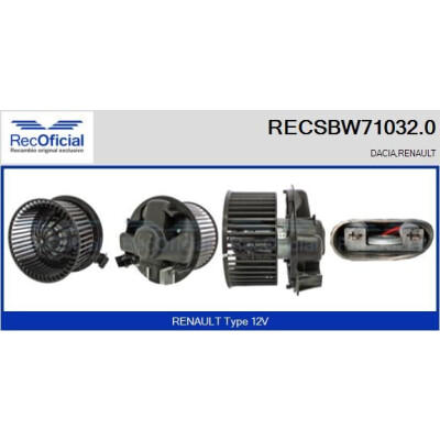 Ventilatore da cabina UFFICIALE RECSBW71032.0