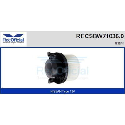 Ventilatore da cabina UFFICIALE RECSBW71036.0