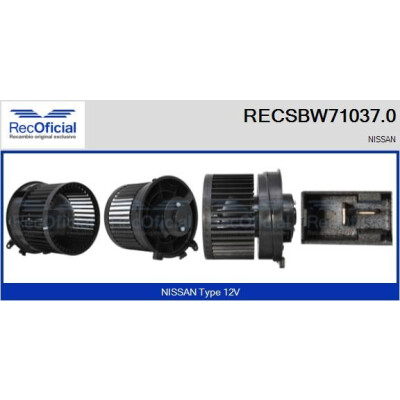 Ventilatore da cabina UFFICIALE RECSBW71037.0