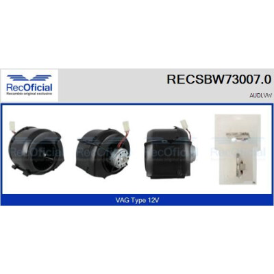 Ventilatore da cabina UFFICIALE RECSBW73007.0