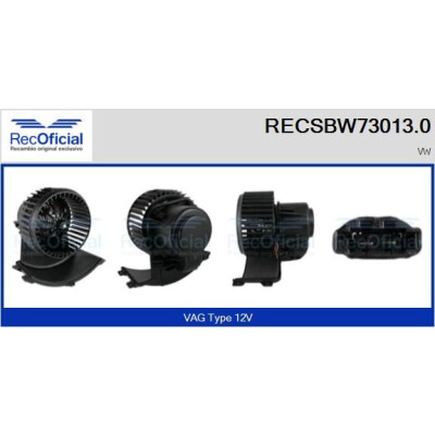 Ventilatore da cabina UFFICIALE RECSBW73013.0