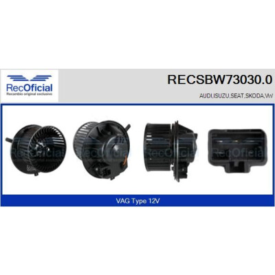 Ventilatore da cabina UFFICIALE RECSBW73030.0