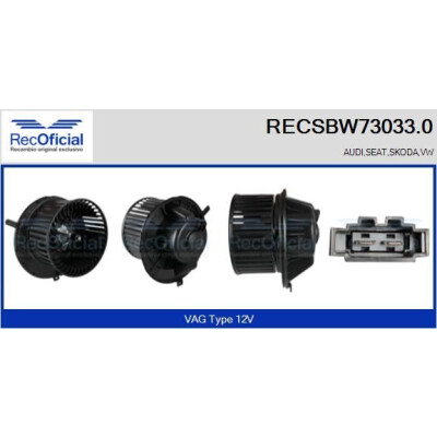 Ventilatore da cabina UFFICIALE RECSBW73033.0