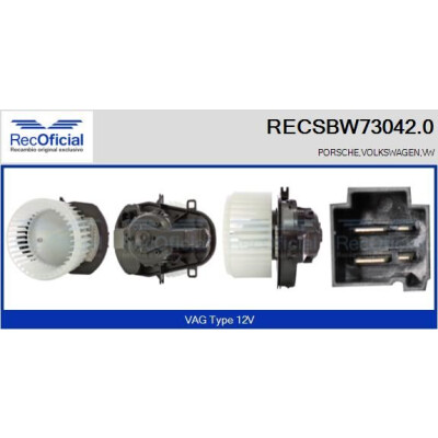 Ventilatore da cabina UFFICIALE RECSBW73042.0
