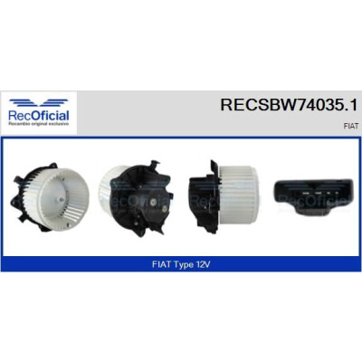 Ventilatore da cabina RECOFICIAL RECSBW74035.1