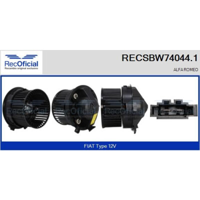 Ventilatore da cabina UFFICIALE RECSBW74044.1