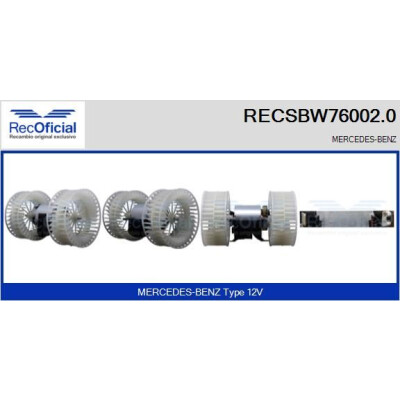 Ventilatore da cabina UFFICIALE RECSBW76002.0