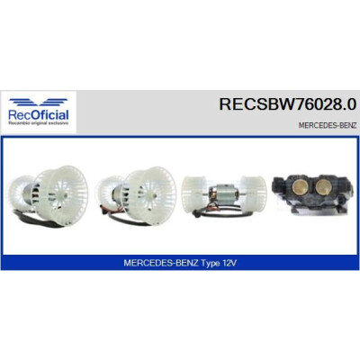 Ventilatore da cabina UFFICIALE RECSBW76028.0
