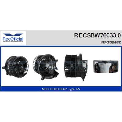 Ventilatore da cabina RECOFICIAL RECSBW76033.0