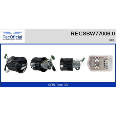 Ventilatore da cabina RECOFICIAL RECSBW77006.0