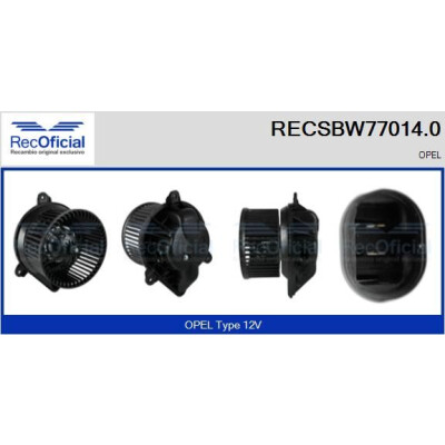 Ventilatore da cabina UFFICIALE RECSBW77014.0