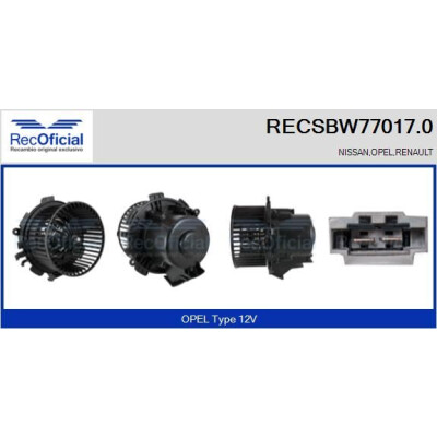 Ventilatore da cabina UFFICIALE RECSBW77017.0