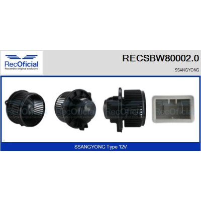 Ventilatore da cabina UFFICIALE RECSBW80002.0