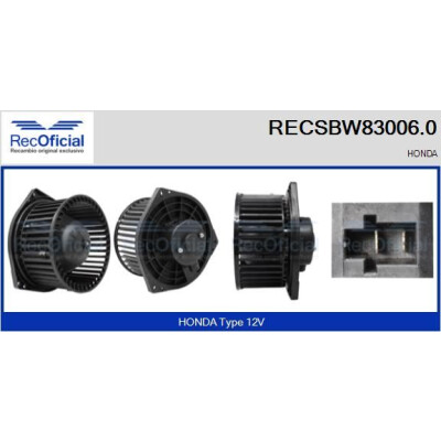 Ventilatore da cabina RECOFICIAL RECSBW83006.0