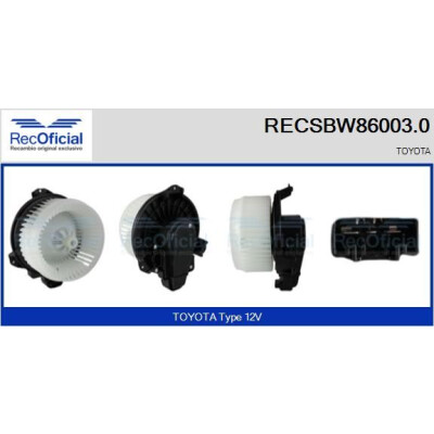 Ventilatore da cabina RECOFICIAL RECSBW86003.0