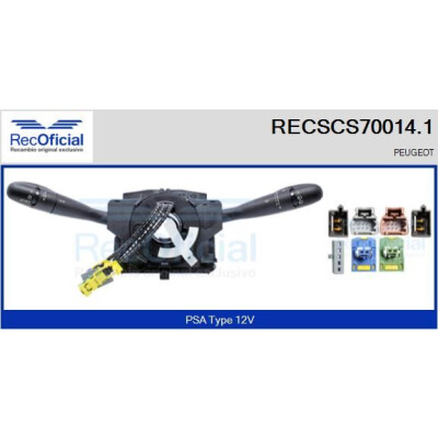 Interruttore piantone sterzo RECOFICIAL RECSCS70014.1