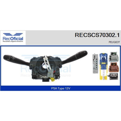 Interruttore piantone sterzo RECOFICIAL RECSCS70302.1
