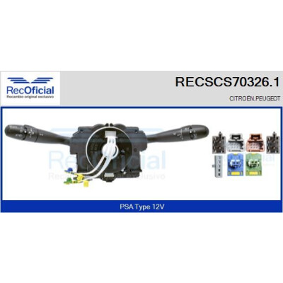Interruttore piantone sterzo RECOFICIAL RECSCS70326.1