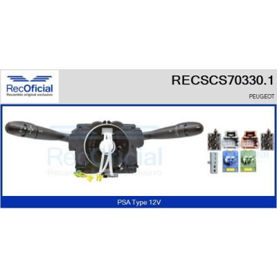 Interruttore piantone sterzo RECOFICIAL RECSCS70330.1