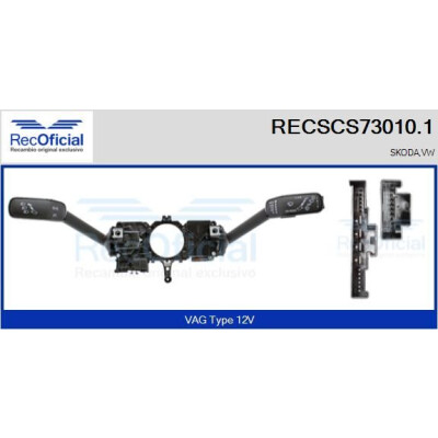 Interruttore piantone sterzo RECOFICIAL RECSCS73010.1