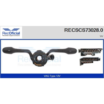 Interruttore piantone sterzo RECOFICIAL RECSCS73028.0