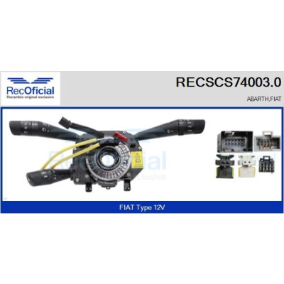 Interruttore piantone sterzo RECSCS74003.0