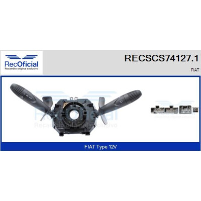 Interruttore piantone sterzo RECOFICIAL RECSCS74127.1