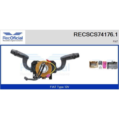 Interruttore piantone sterzo RECOFICIAL RECSCS74176.1