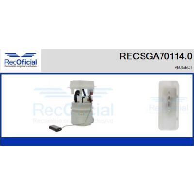 Unità di alimentazione del carburante RECOFICIAL RECSGA70114.0