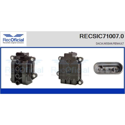 Bobina di accensione RECOFICIAL RECSIC71007.0