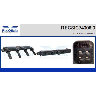 Bobina di accensione RECOFICIAL RECSIC74006.0