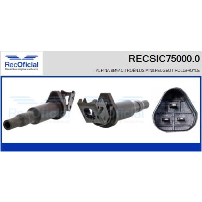 Bobina di accensione RECOFICIAL RECSIC75000.0