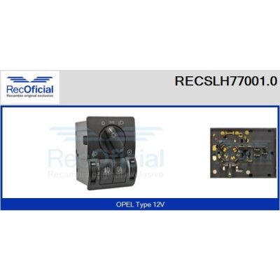 Interruttore, luce principale RECOFICIAL RECSLH77001.0