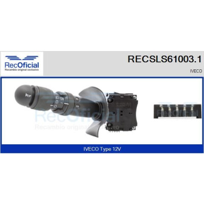 Interruttore piantone sterzo RECOFICIAL RECSLS61003.1