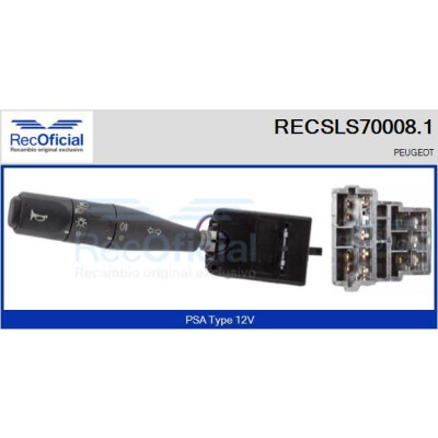 Interruttore piantone sterzo RECOFICIAL RECSLS70008.1
