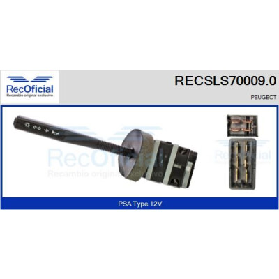 Interruttore piantone sterzo RECOFICIAL RECSLS70009.0