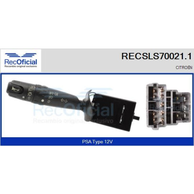 Interruttore piantone sterzo RECOFICIAL RECSLS70021.1