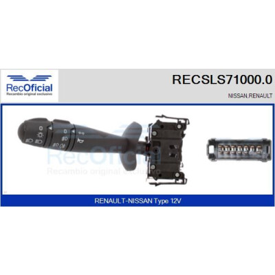 Interruttore piantone sterzo RECOFICIAL RECSLS71000.0