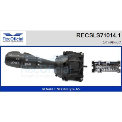 Interruttore piantone sterzo RECOFICIAL RECSLS71014.1