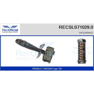 Interruttore piantone sterzo RECOFICIAL RECSLS71029.0