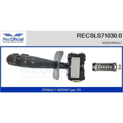 Interruttore piantone sterzo RECOFICIAL RECSLS71030.0