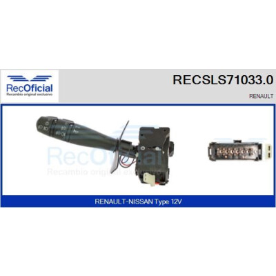 Interruttore piantone sterzo RECOFICIAL RECSLS71033.0