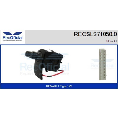 Interruttore piantone sterzo RECOFICIAL RECSLS71050.0