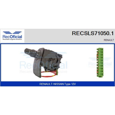 Interruttore piantone sterzo RECOFICIAL RECSLS71050.1