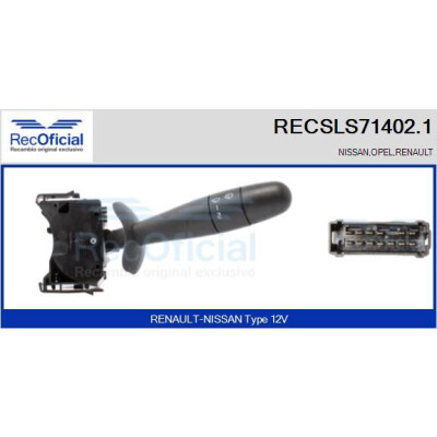 Interruttore piantone sterzo RECOFICIAL RECSLS71402.1